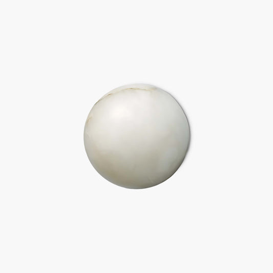 Alabaster Mini Orb Classic Metal Wall Lamp