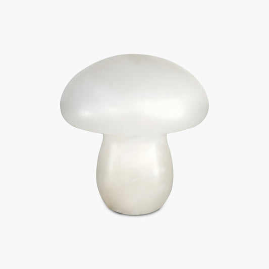 Alabaster Mushroom Modern Brass Table Lamp