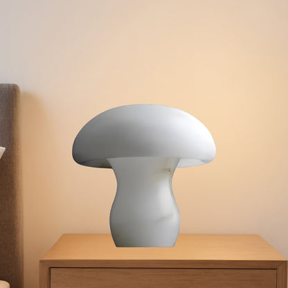 Alabaster Mushroom Modern Brass Table Lamp