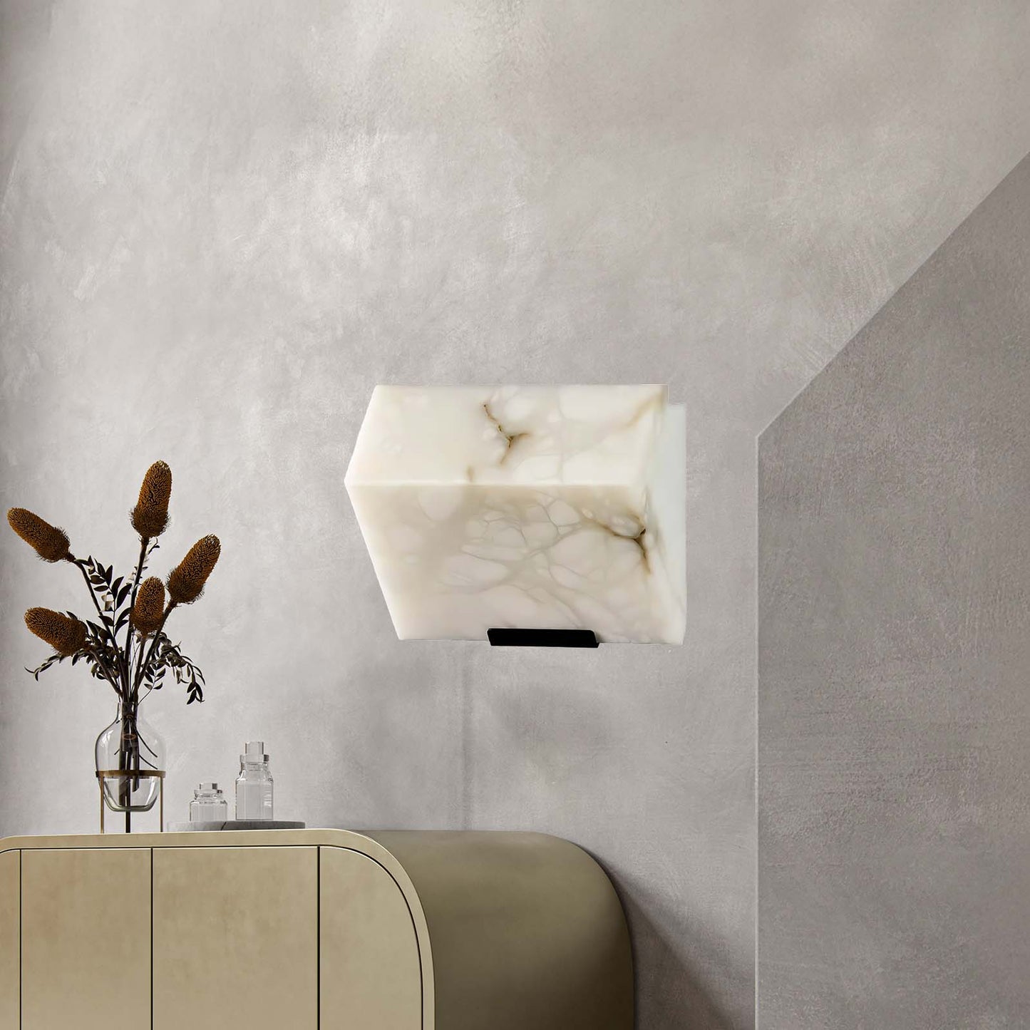 Alabaster Staircase Minimalist Metal Wall Lamp