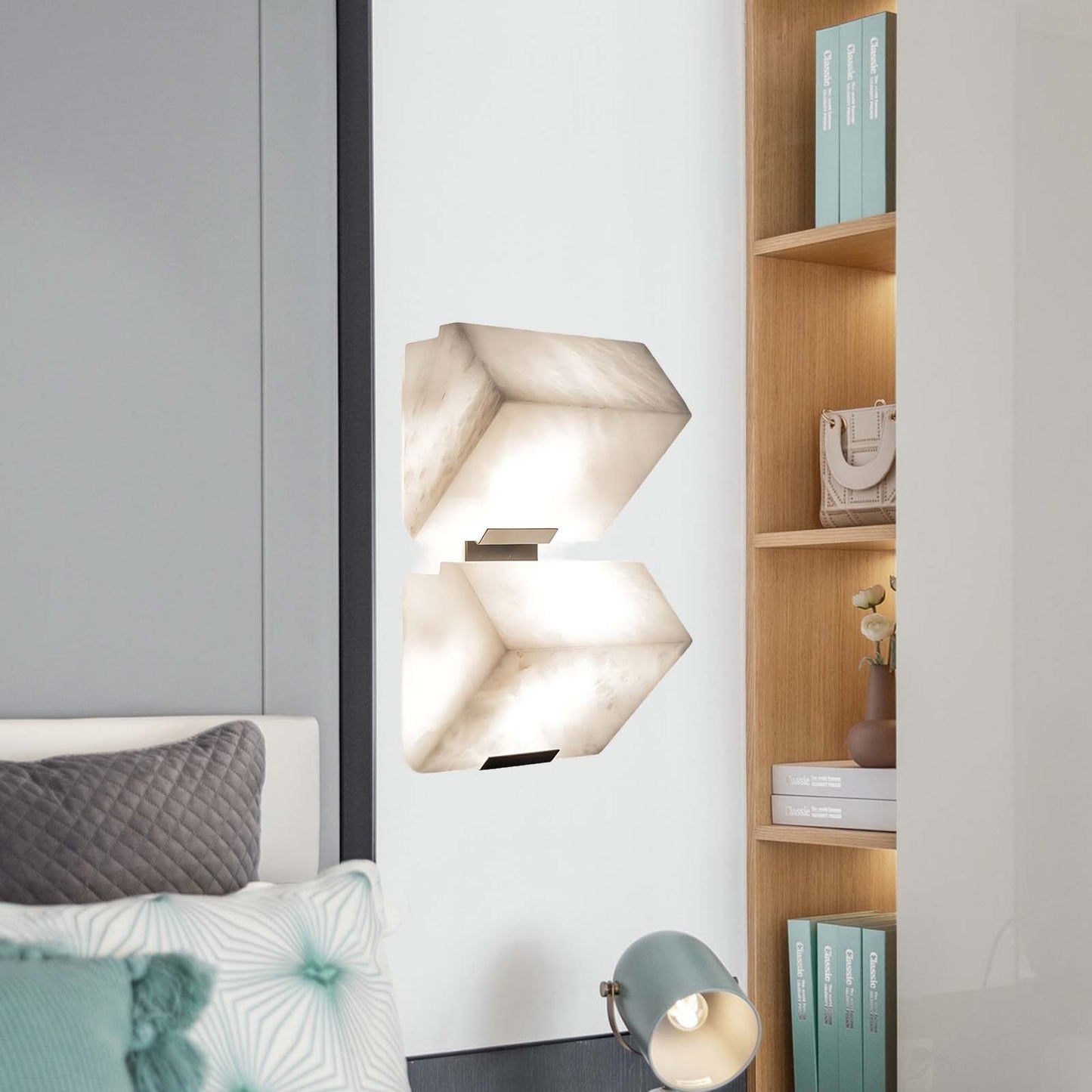 Alabaster Staircase Minimalist Metal Wall Lamp