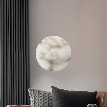 Alba Alabaster Eclectic Crystal Wall Lamp