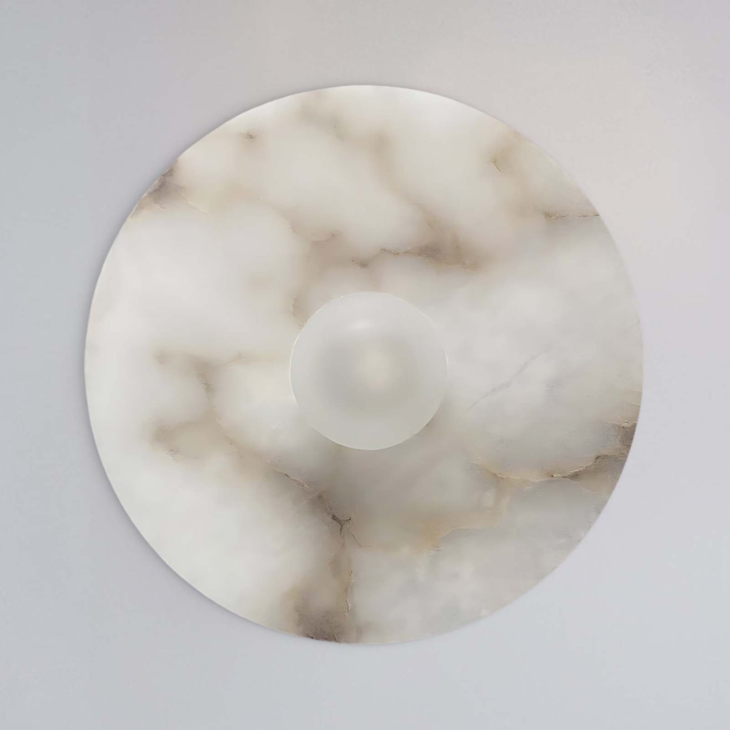 Alba Alabaster Eclectic Crystal Wall Lamp