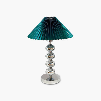 Aleisha Pleated Vintage Metal Table Lamp