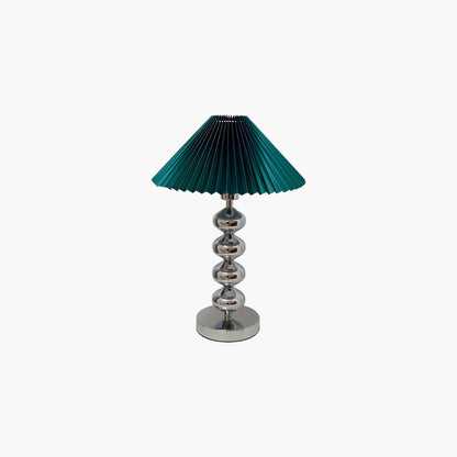 Aleisha Pleated Vintage Metal Table Lamp