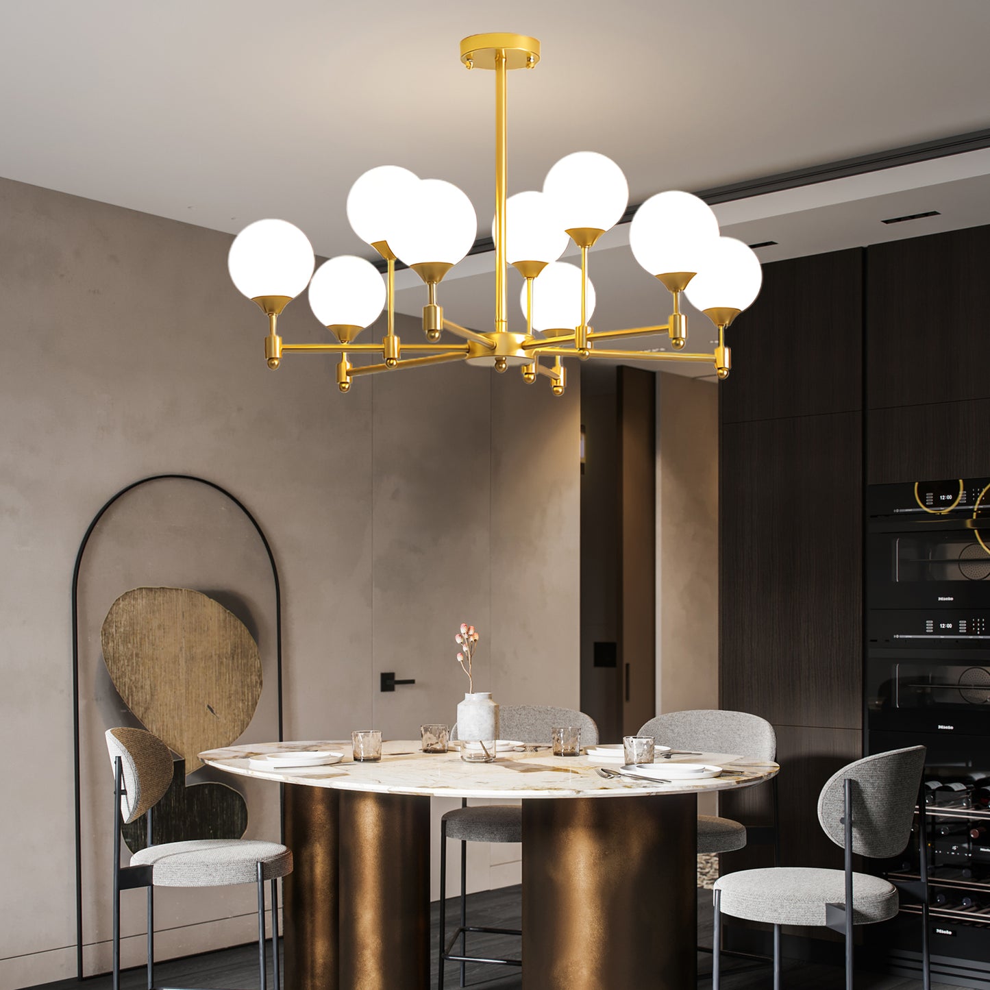 Alessio Globe Modern Crystal Chandelier