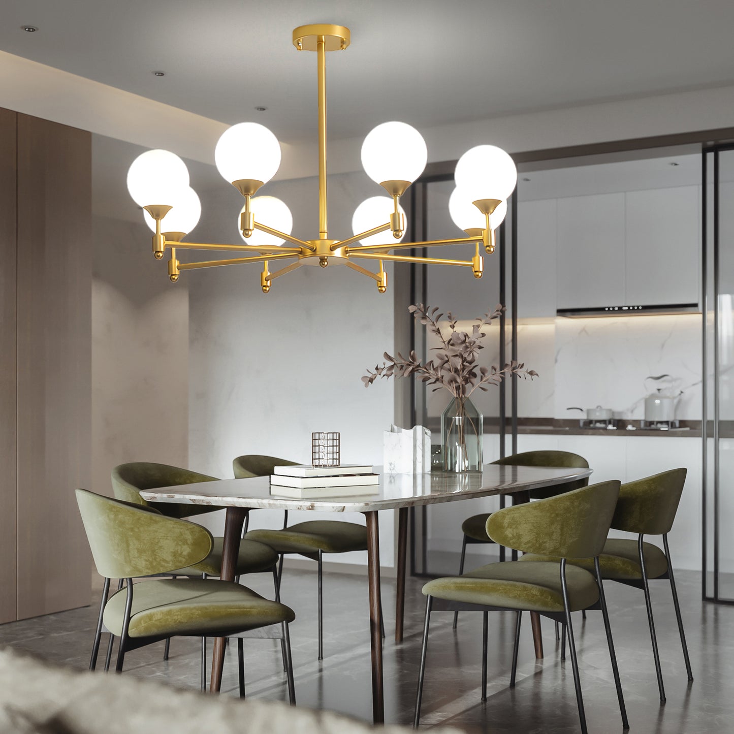 Alessio Globe Modern Crystal Chandelier