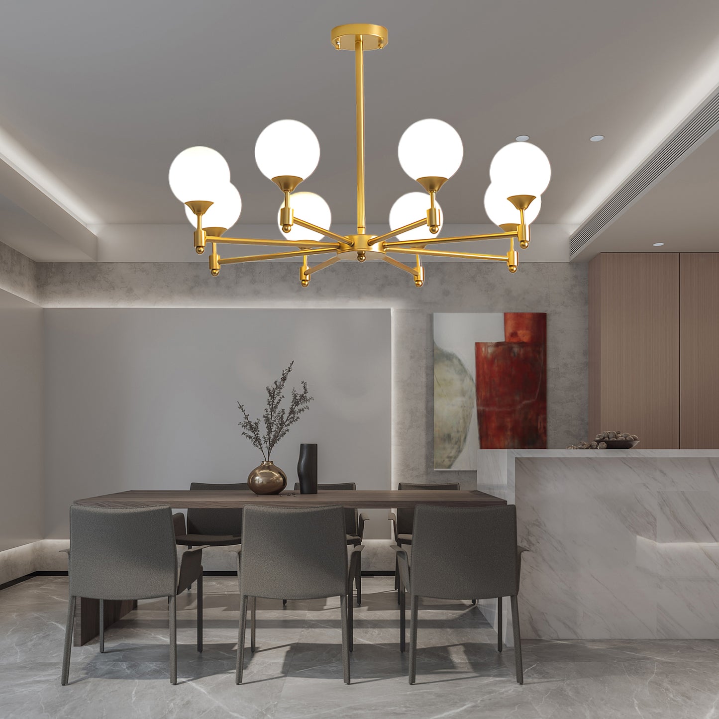 Alessio Globe Modern Crystal Chandelier