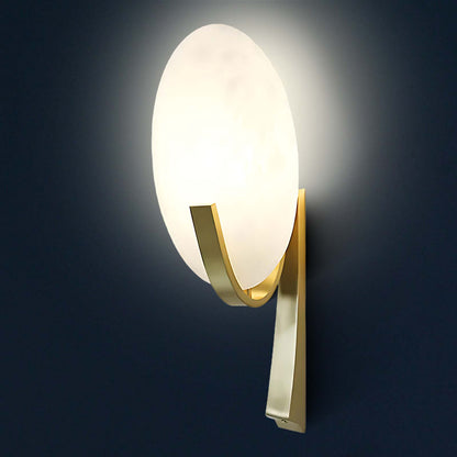 Alice Alabaster Classic Metal Wall Lamp