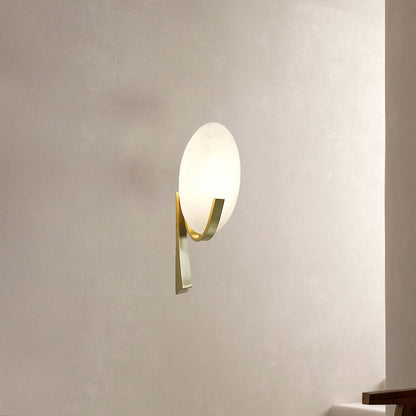 Alice Alabaster Classic Metal Wall Lamp