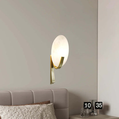 Alice Alabaster Classic Metal Wall Lamp