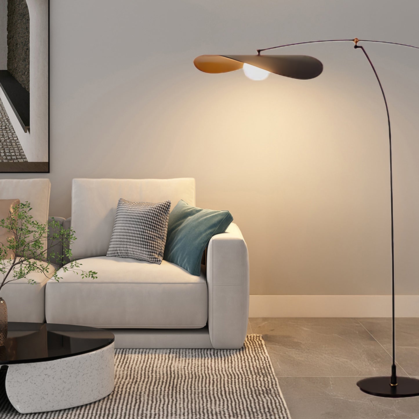 Alonso Minimalist Metal Floor Lamp