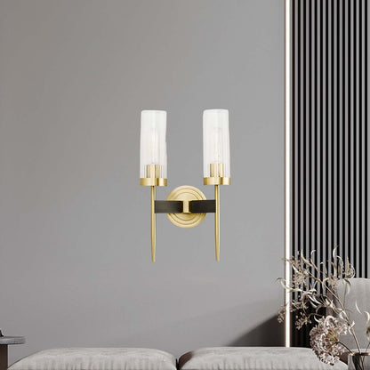 Alouette Art Deco Crystal Wall Light