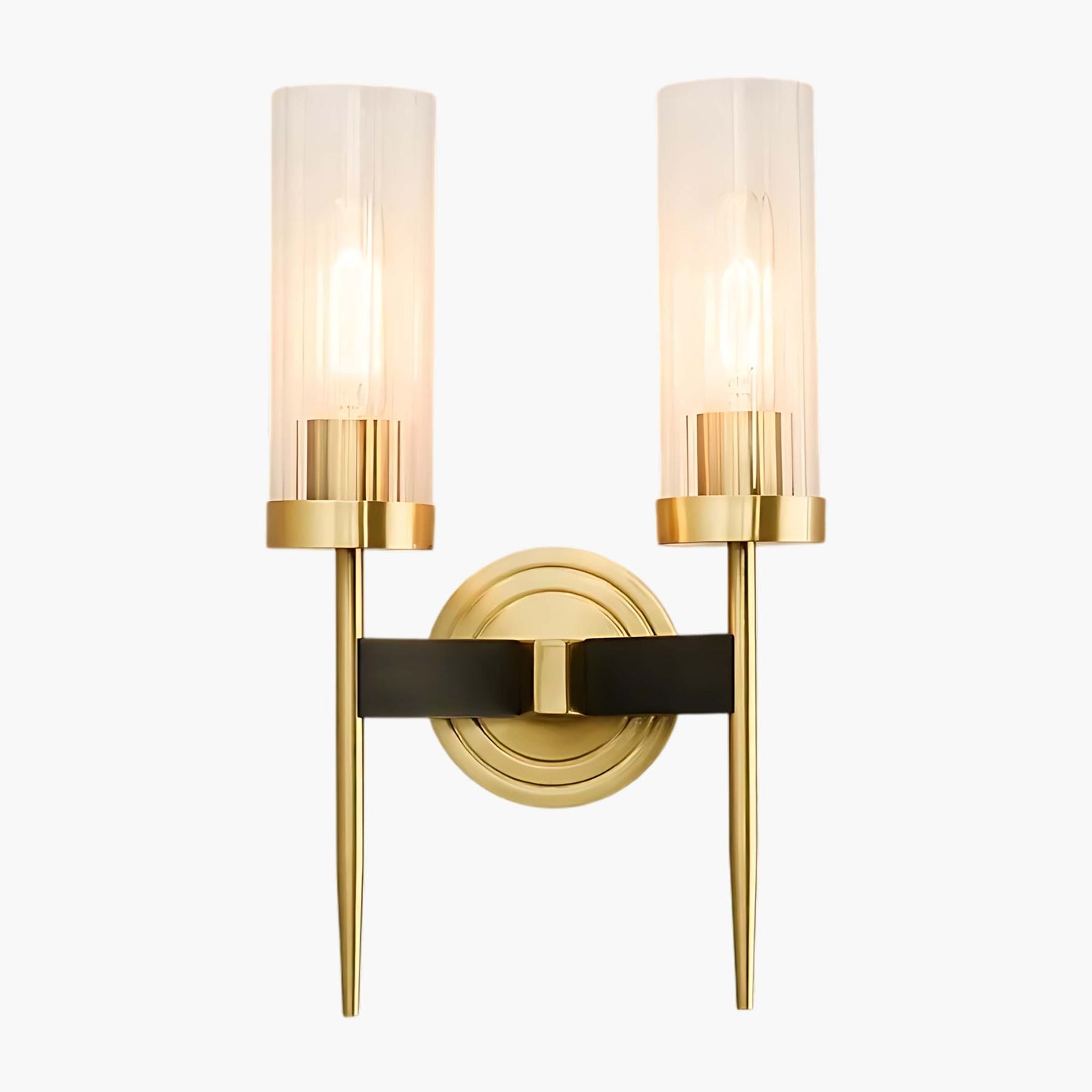 Alouette Art Deco Crystal Wall Light