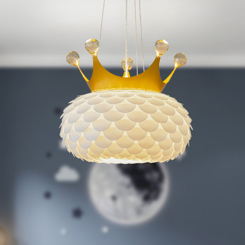 Aluvia Crown Eclectic Metal Pendant Lamp