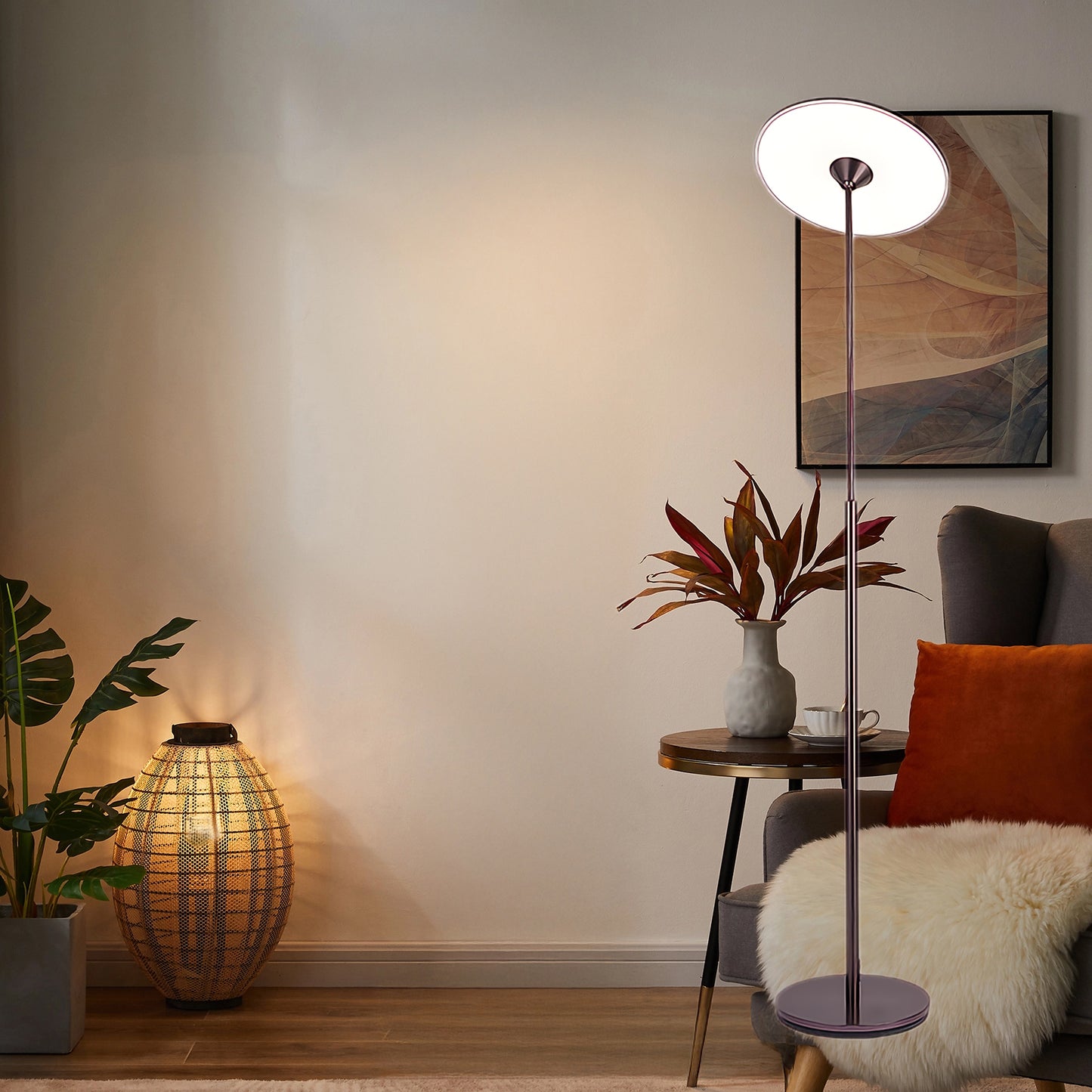 Ambra LED Modern Metal Floor Lamp