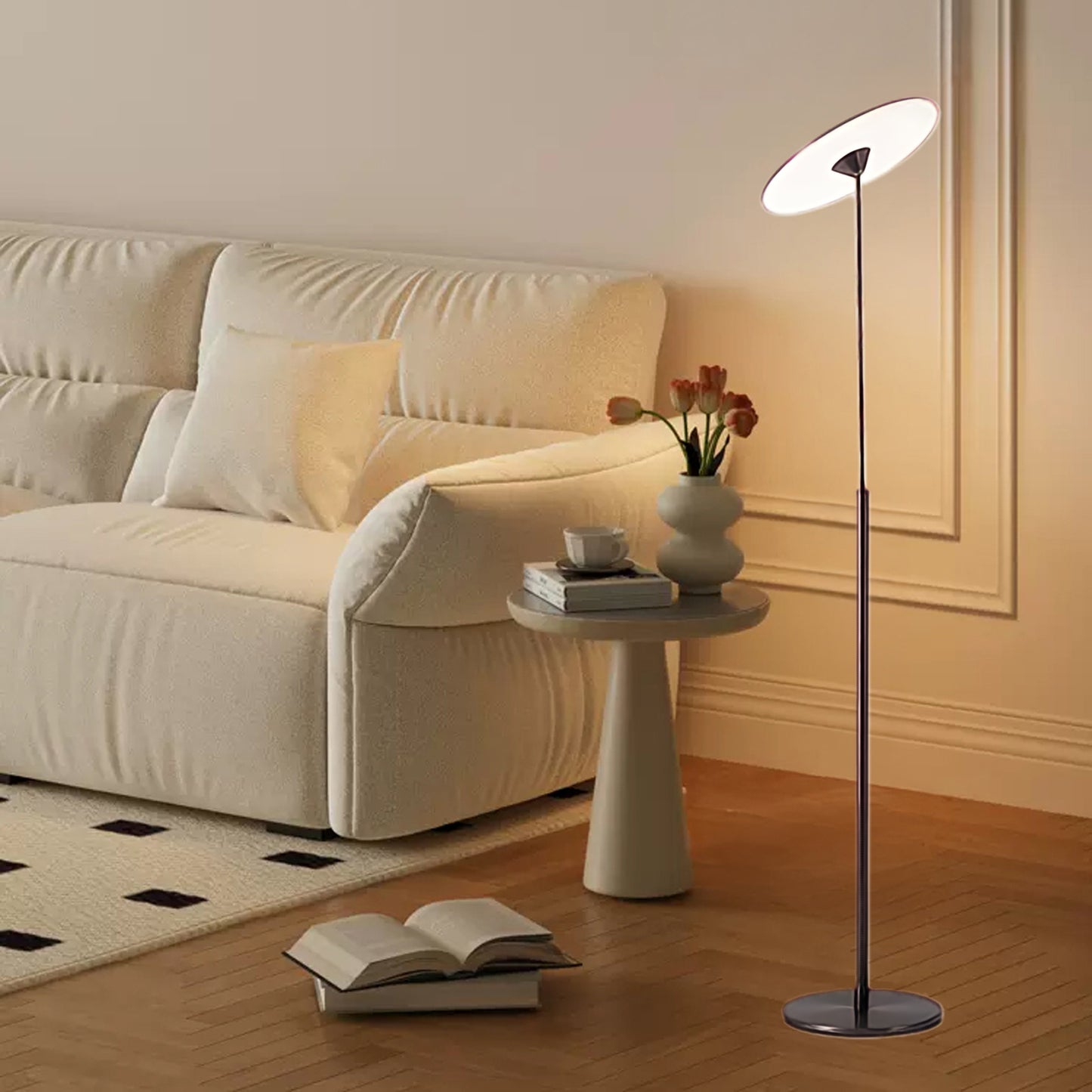 Ambra LED Modern Metal Floor Lamp