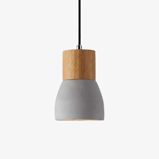 Andenon Cement Art Deco Wood Pendant Light