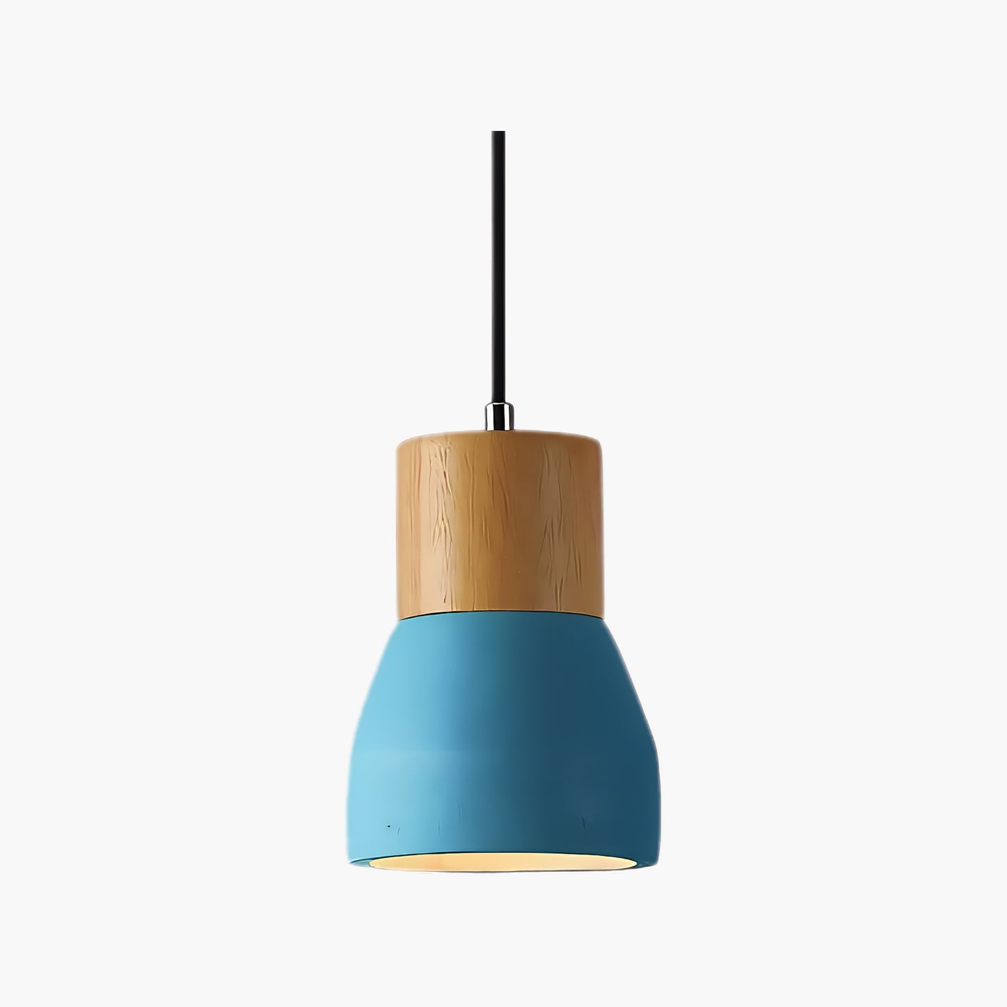 Andenon Cement Art Deco Wood Pendant Light