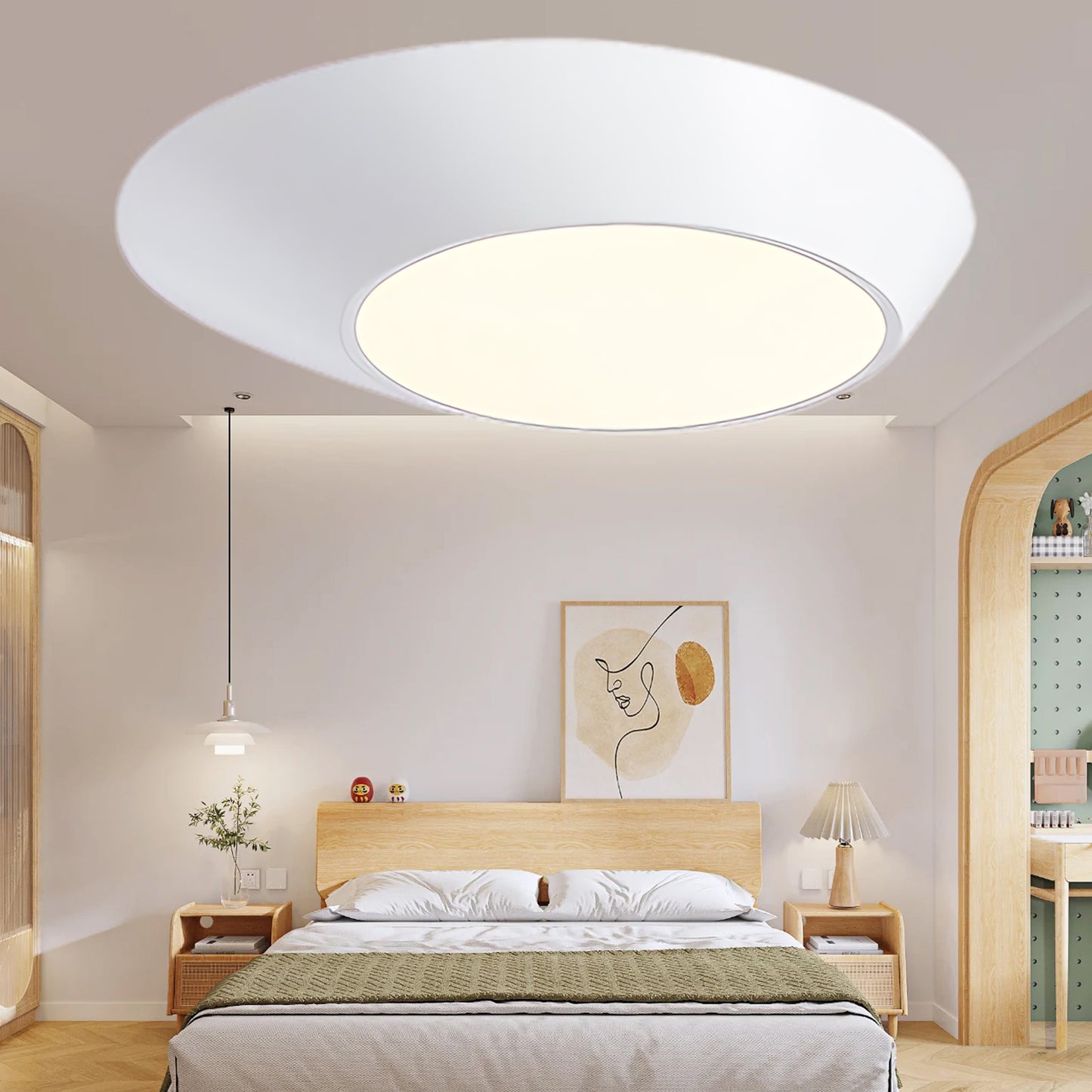 Angled Modern Metal Ceiling Light