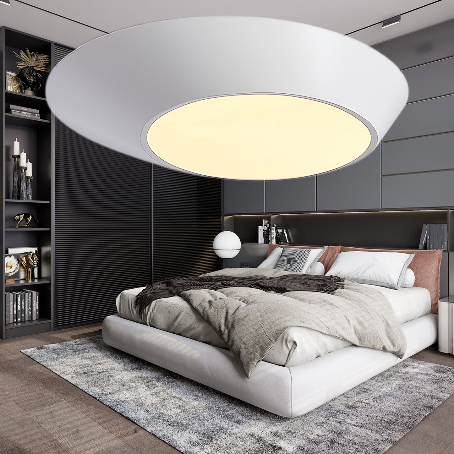 Angled Modern Metal Ceiling Light