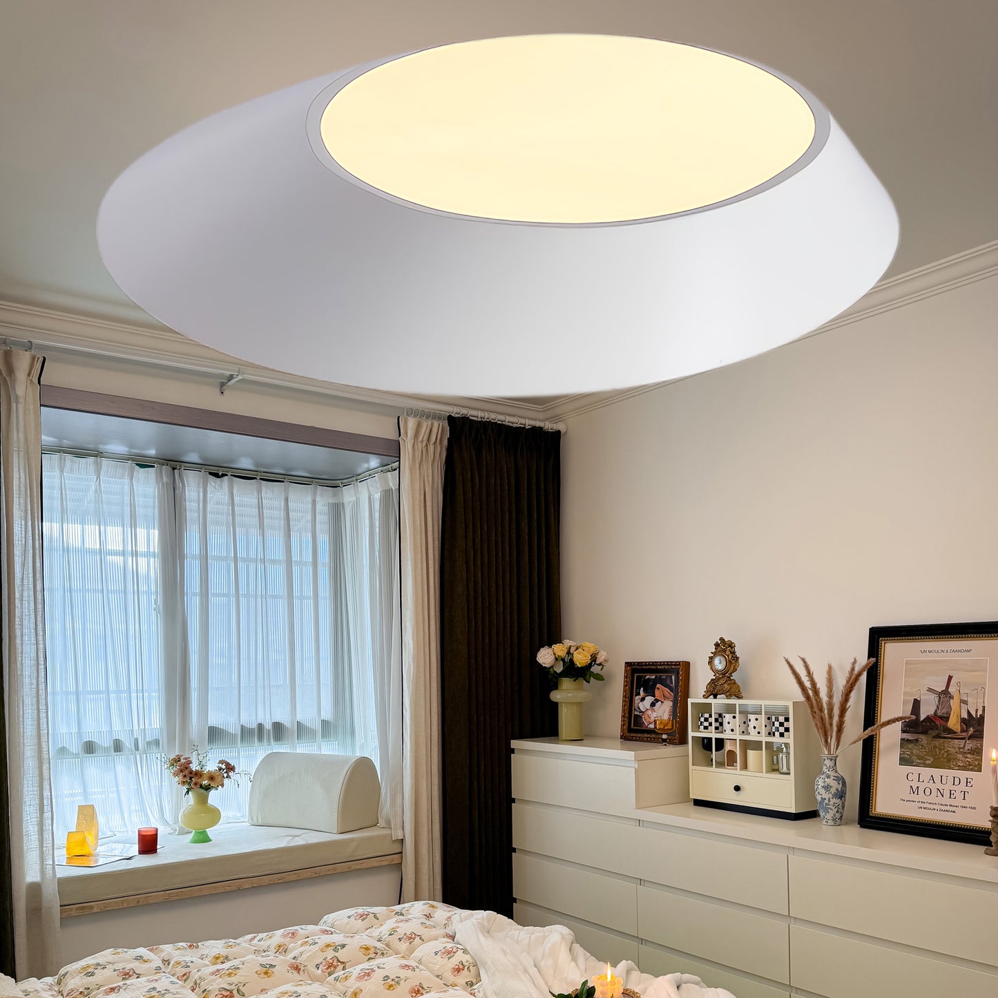 Angled Modern Metal Ceiling Light