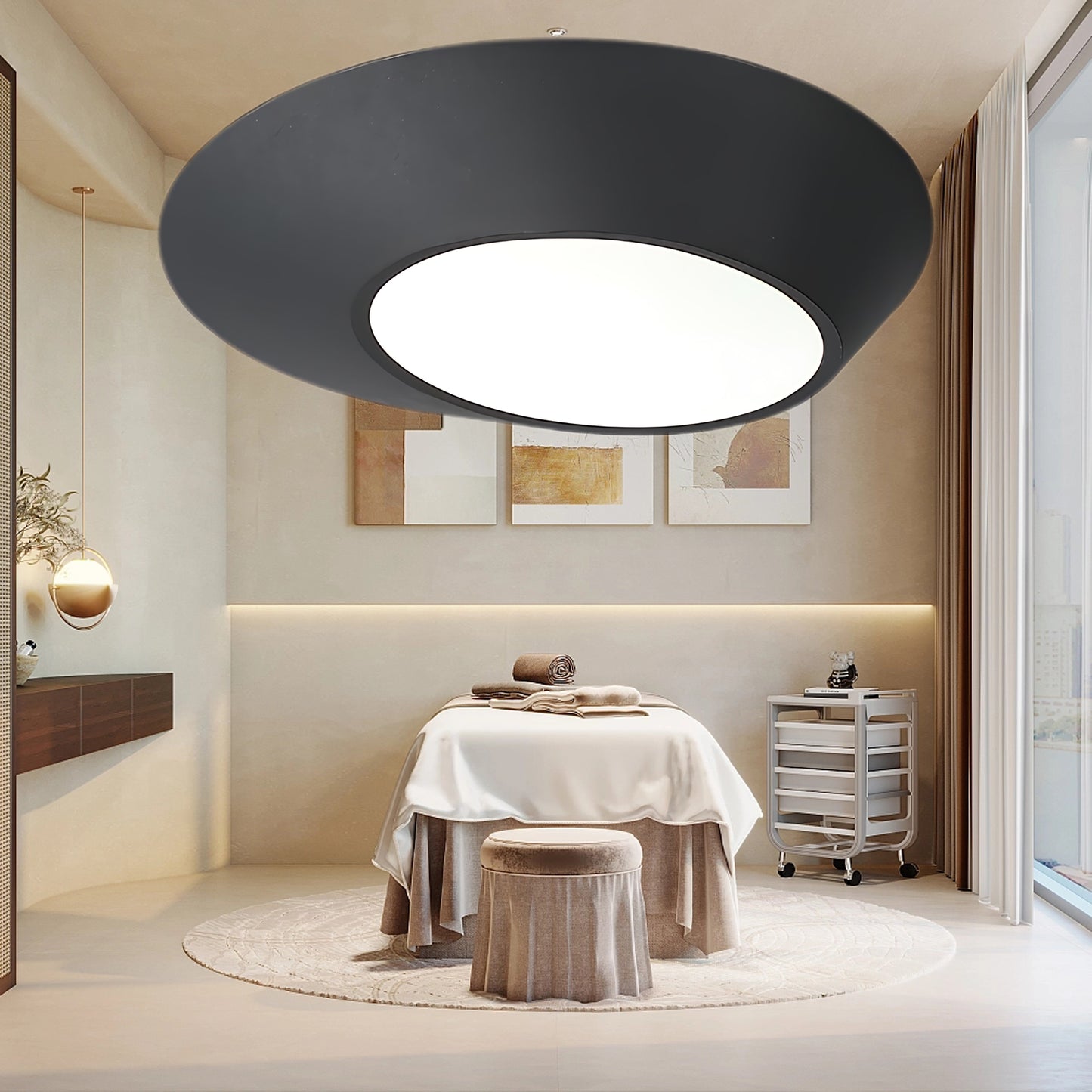 Angled Modern Metal Ceiling Light