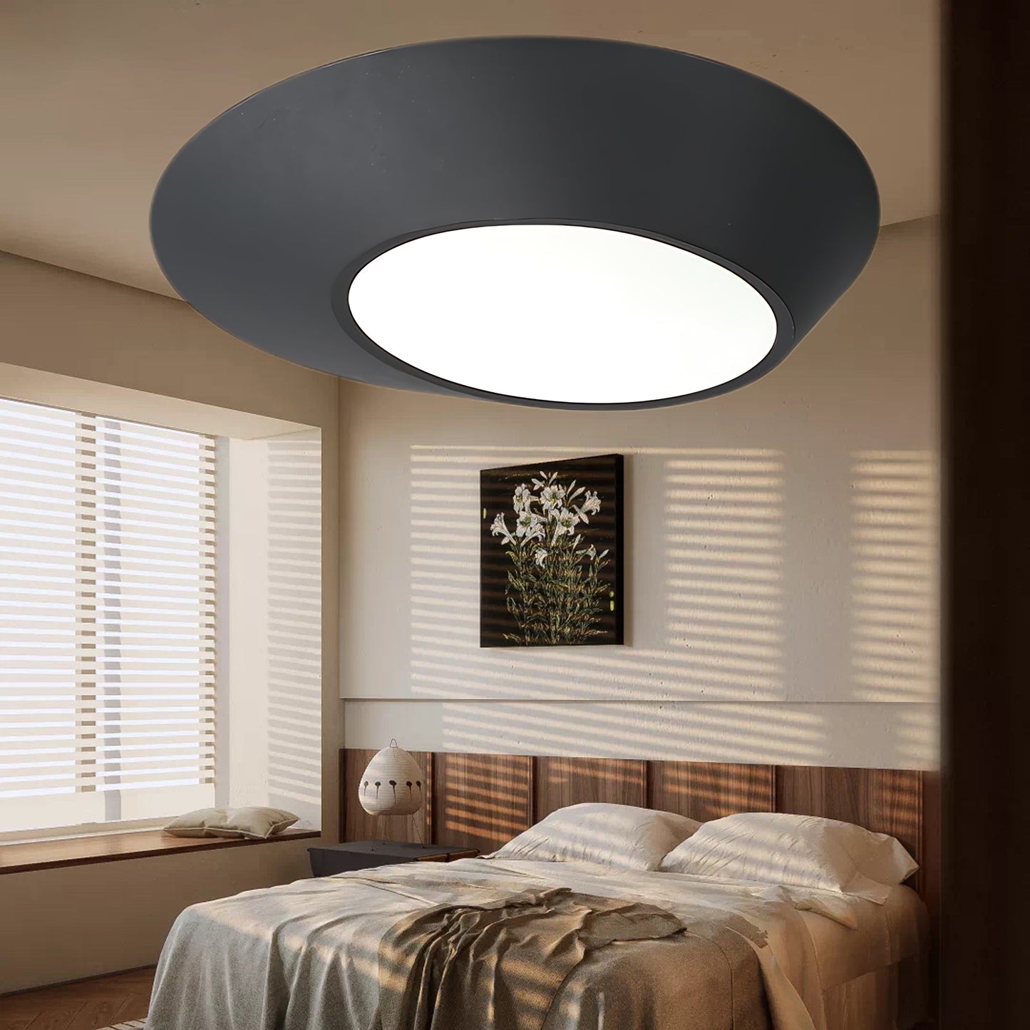 Angled Modern Metal Ceiling Light