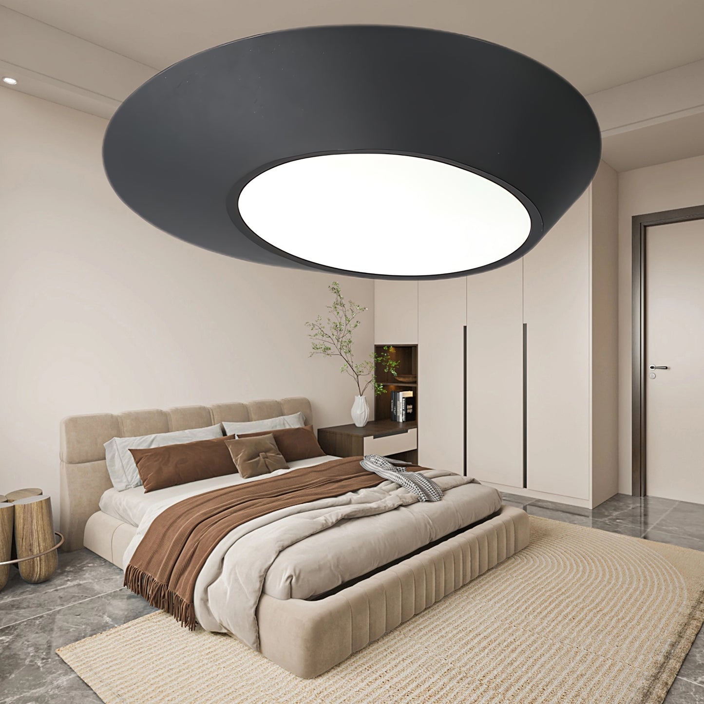 Angled Modern Metal Ceiling Light