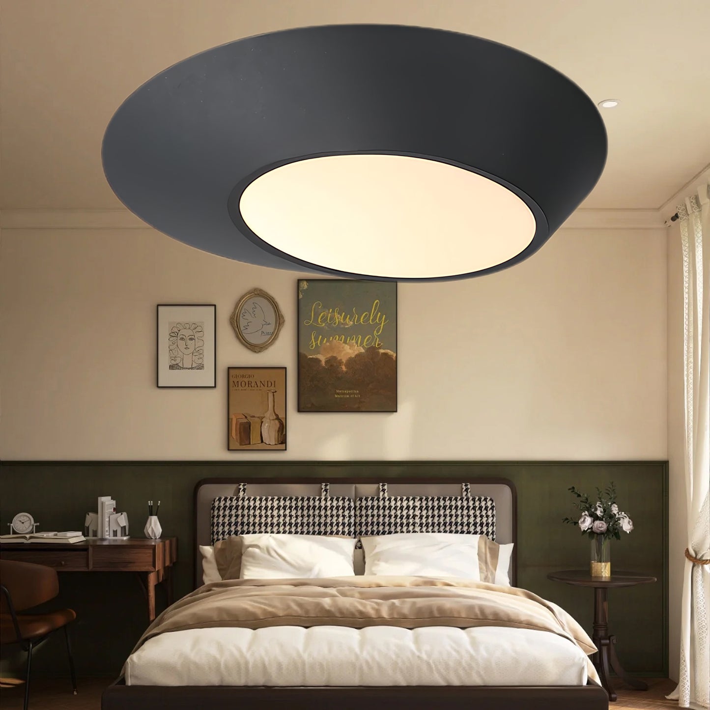 Angled Modern Metal Ceiling Light