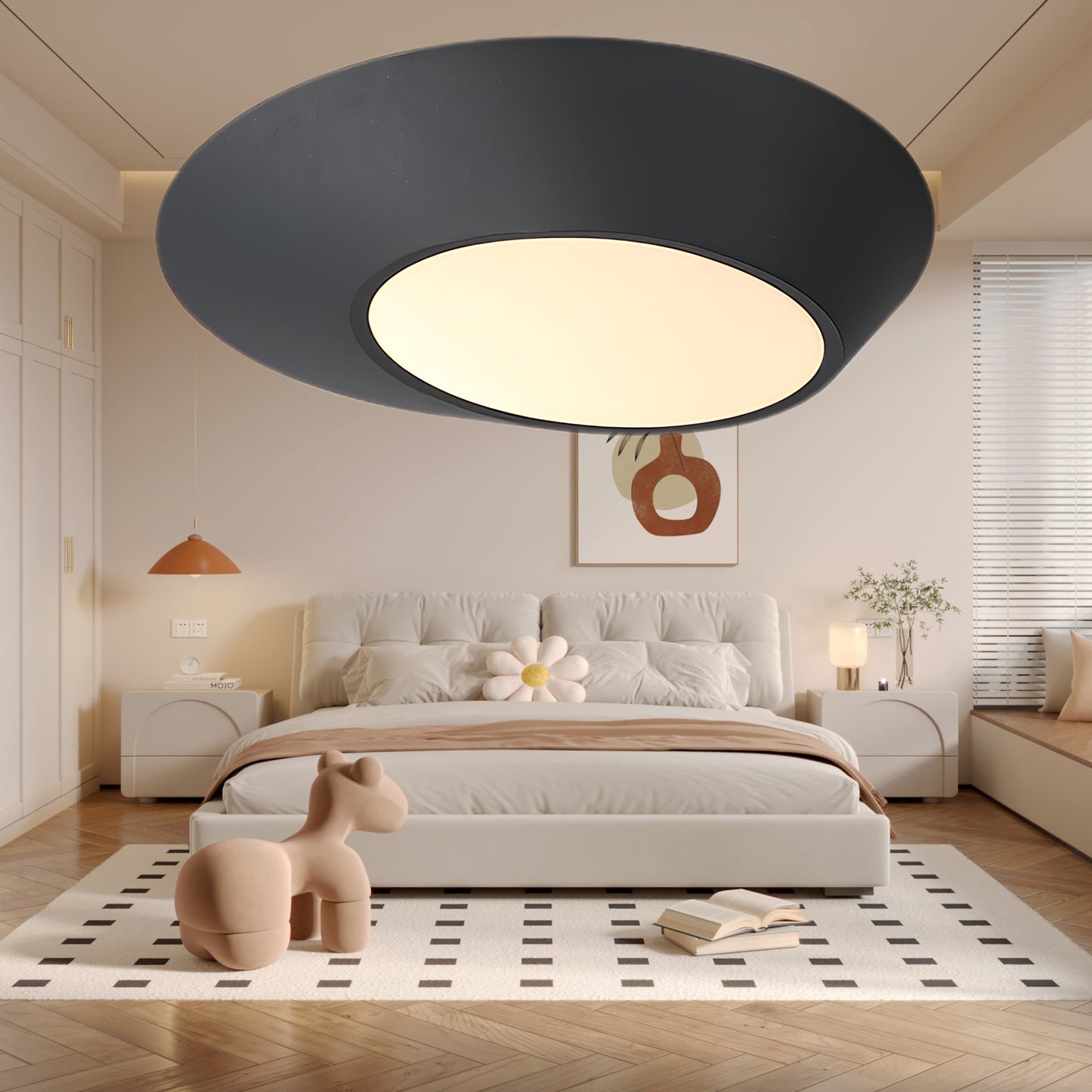 Angled Modern Metal Ceiling Light