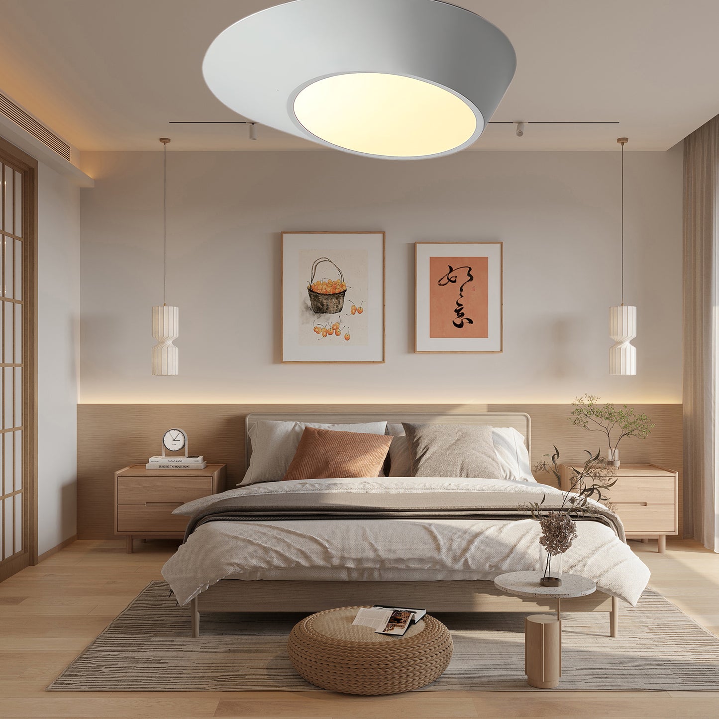 Angled Modern Metal Ceiling Light