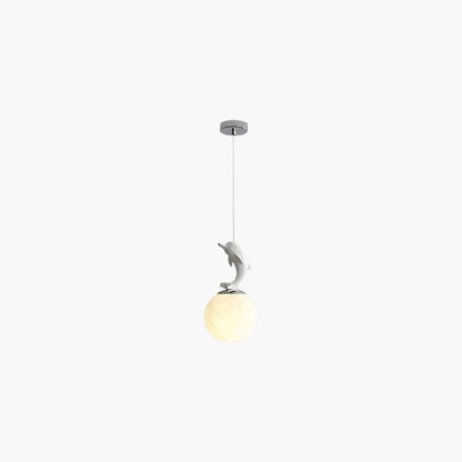 Animal And Moon Eclectic Metal Pendant Light