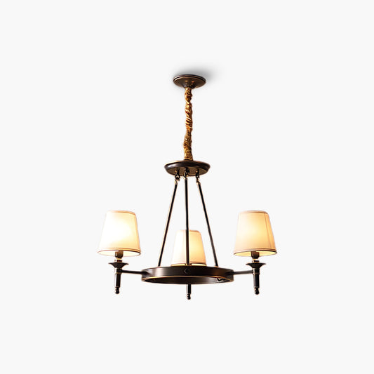 Antique Modern Brass Chandelier