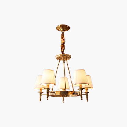 Antique Modern Brass Chandelier