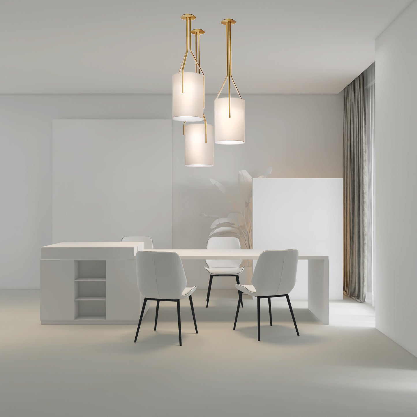 Arborescence Minimalist Metal Chandelier