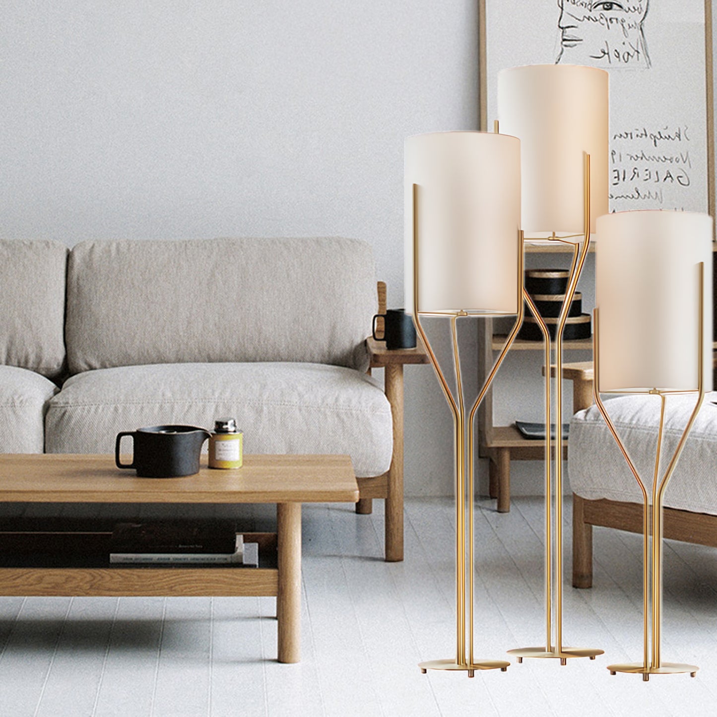 Arborescence Minimalist Metal Floor Lamp