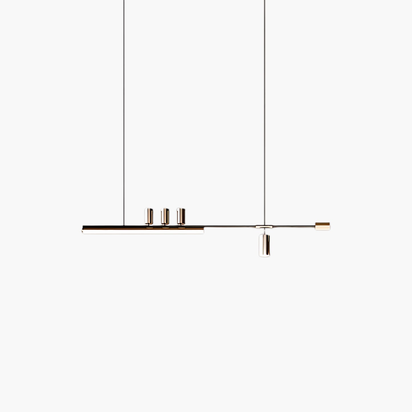 Arc Horizon Island Contemporary Metal Pendant Light