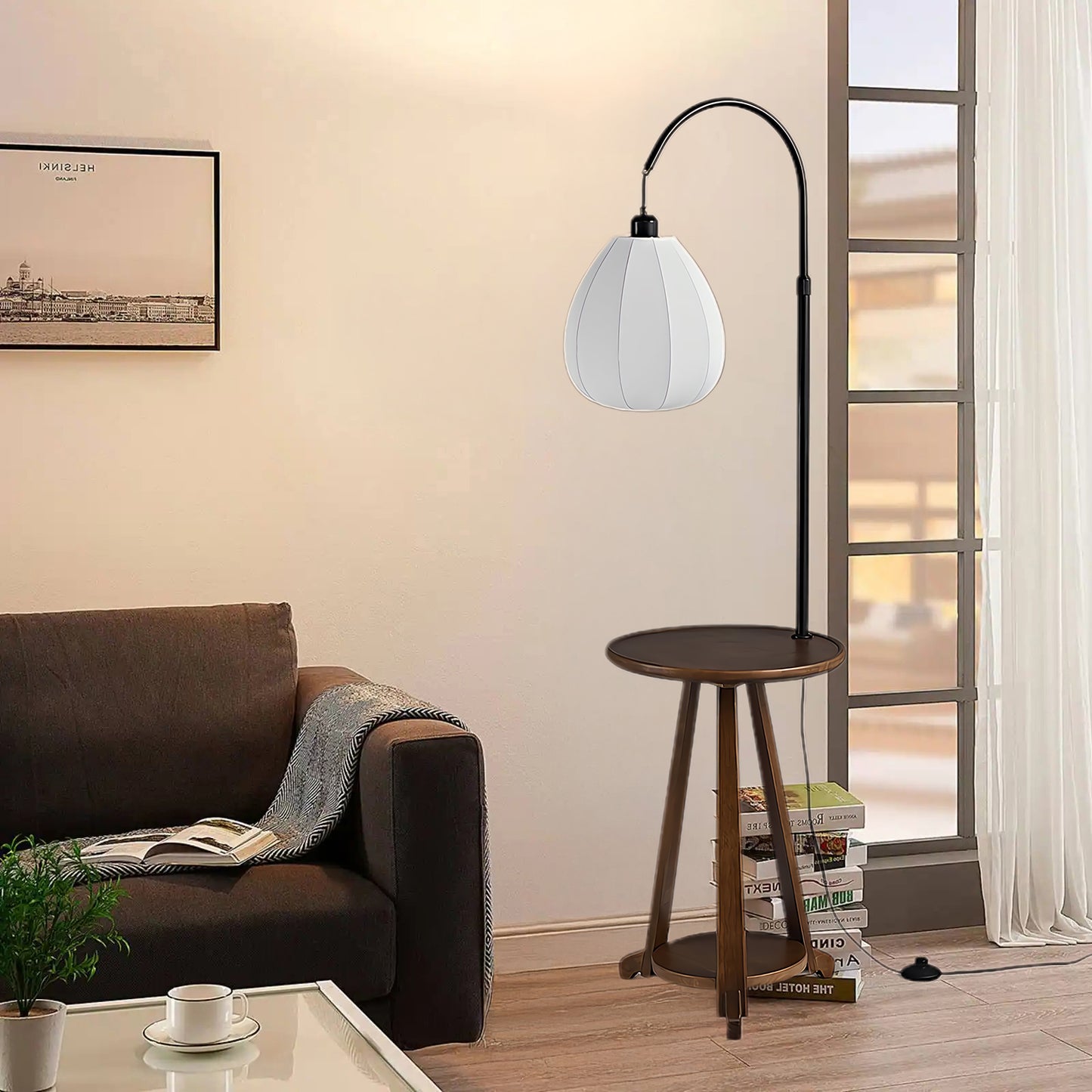 Arc Side Table Minimalist Metal Floor Lamp