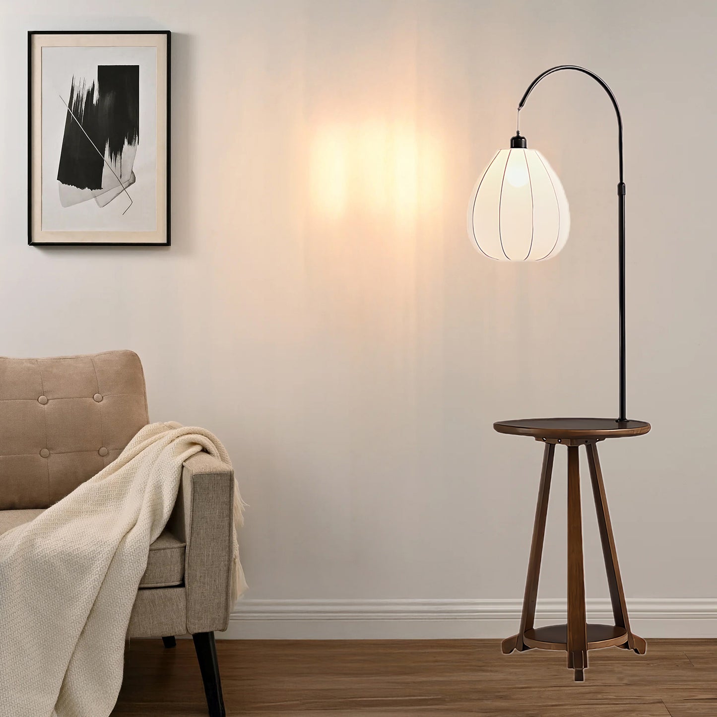 Arc Side Table Minimalist Metal Floor Lamp