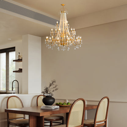 Arcadia Gold Traditional Metal Chandelier