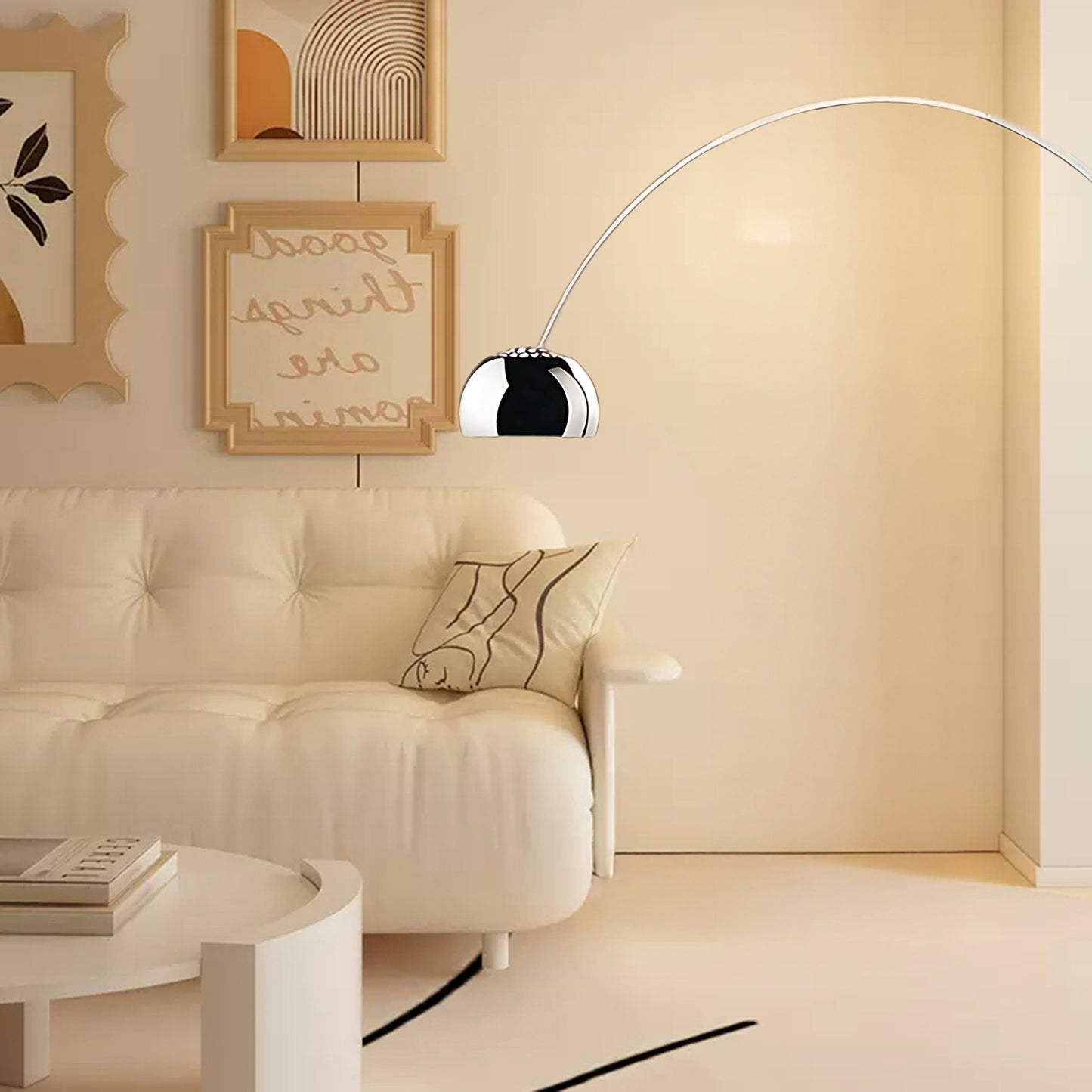 Arcadia Luxe Modern Steel Floor Lamp