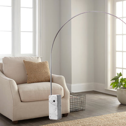 Arcadia Luxe Modern Steel Floor Lamp