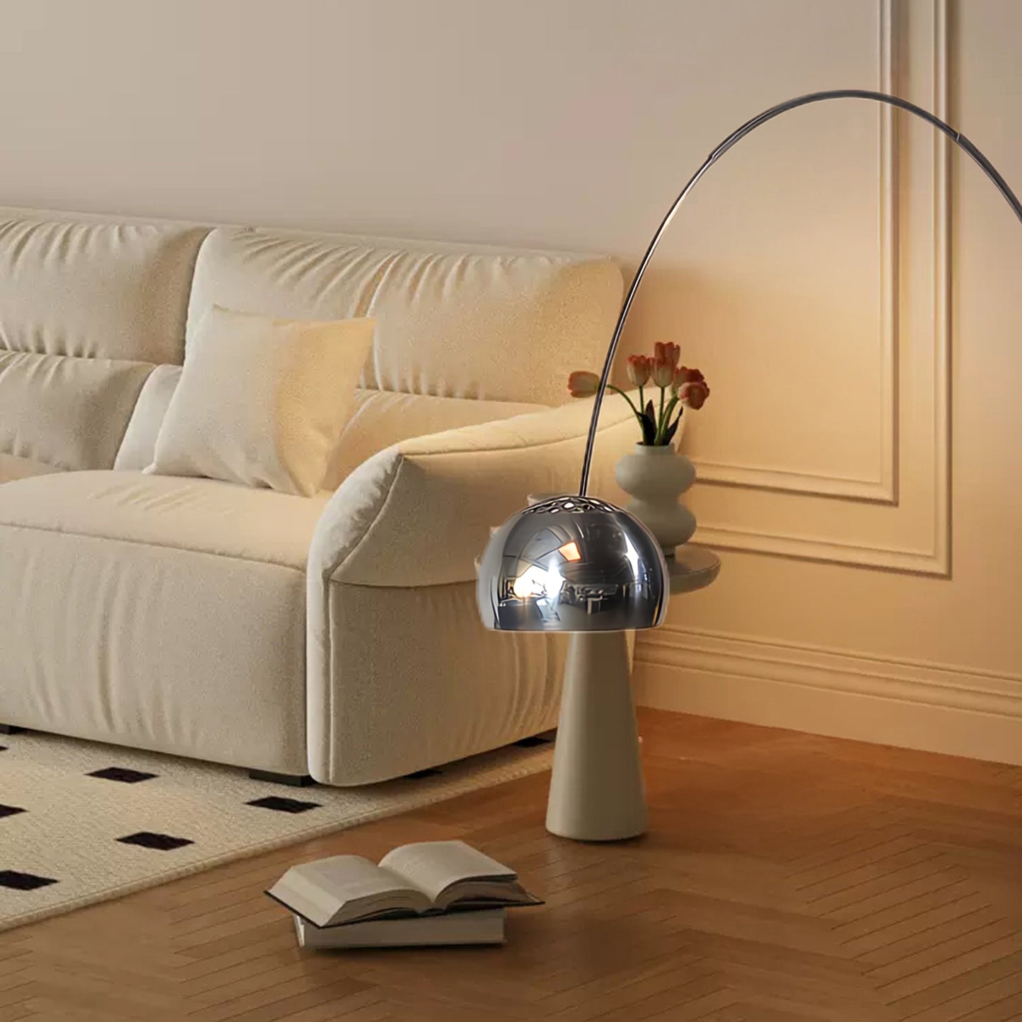 Arcadia Luxe Modern Steel Floor Lamp