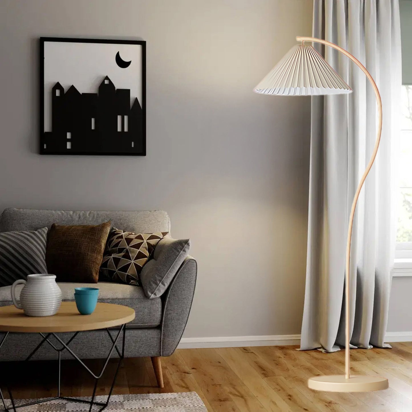 Arched Classic Metal Floor Lamp