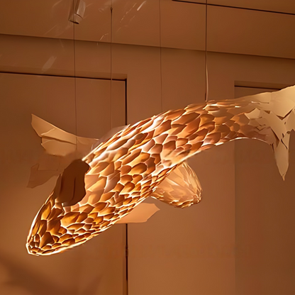 Artistic Fish Lobby Pendant Lamp