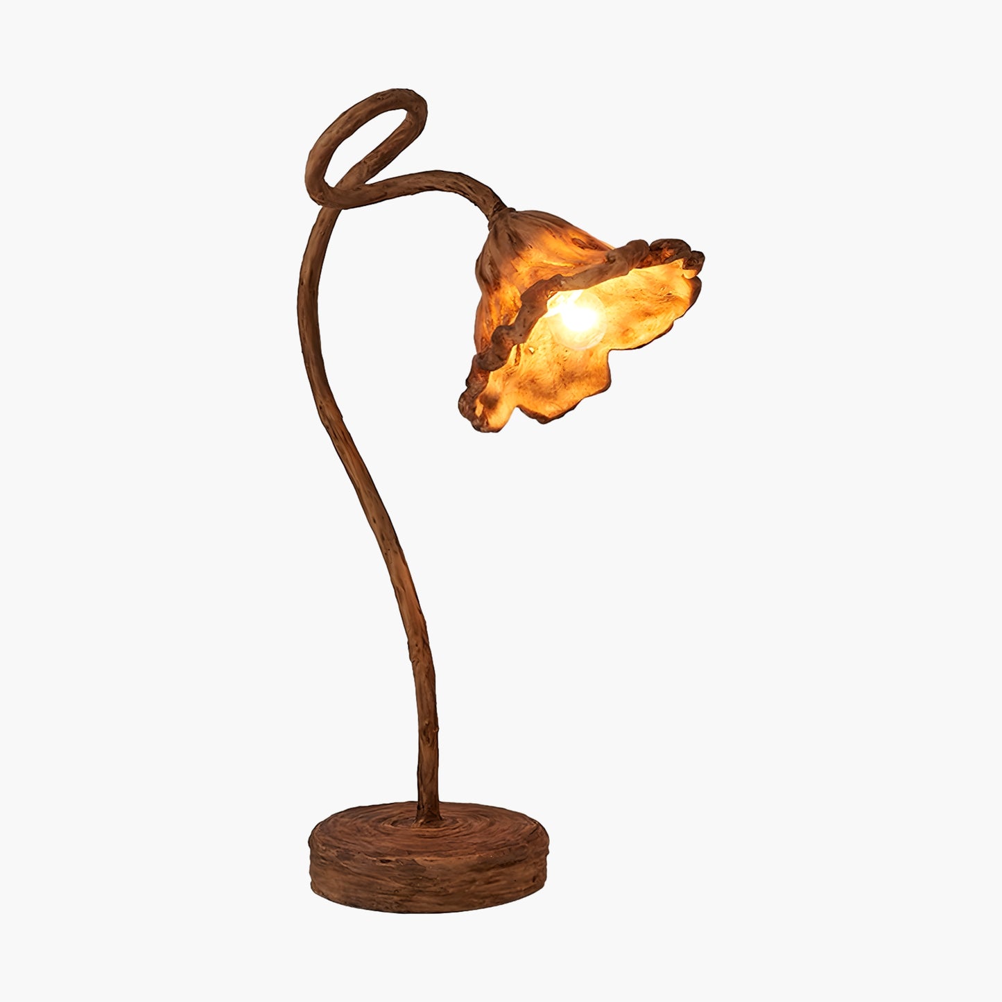 Artistic Lotus Leaf Luxury Material Table Lamp