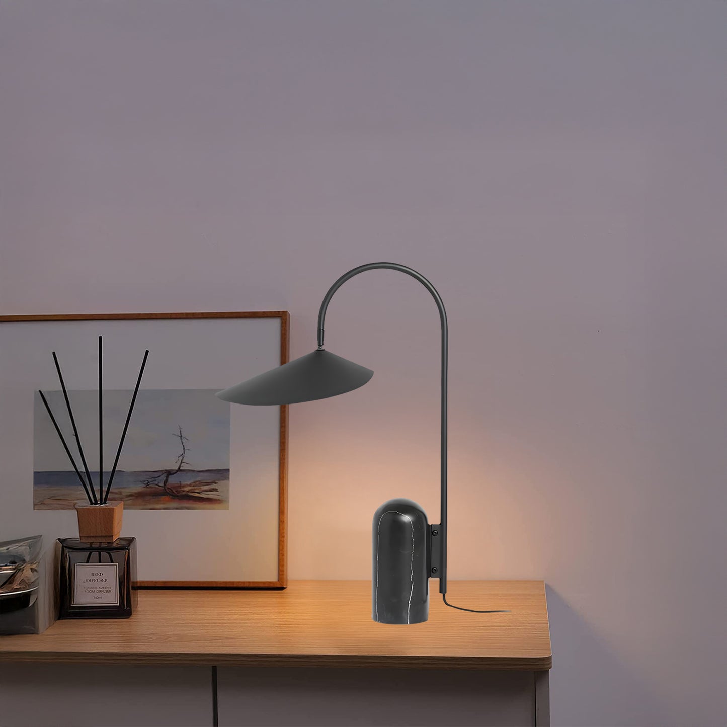 Arum Eclectic Metal Table Lamp