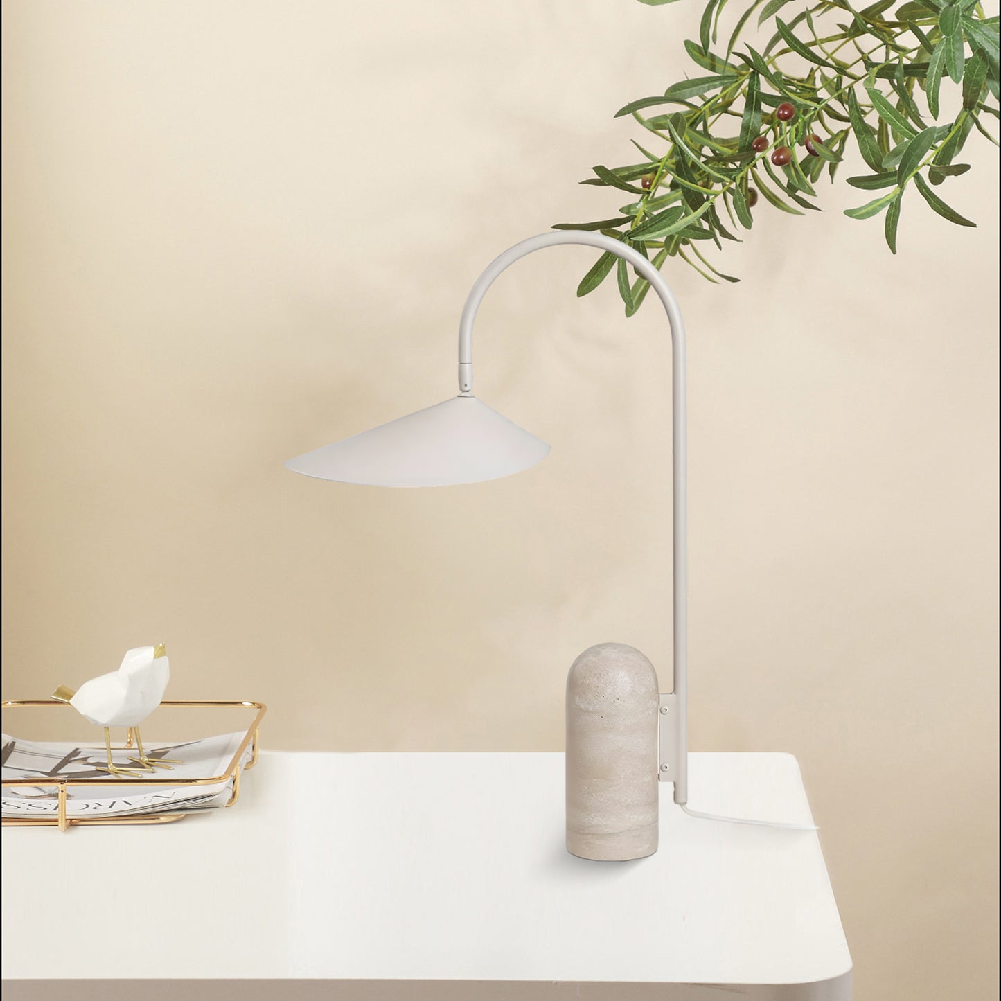 Arum Eclectic Metal Table Lamp