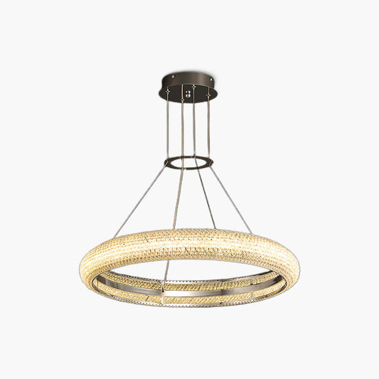 Asscher Ring Eclectic Metal Chandelier